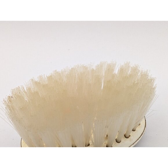 Vintage  baby brush Web Sterling Deco Pinstripe Palm  Bristles Monogram D. B. M - Picture 9 of 10